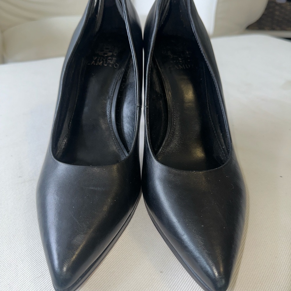 Vince Camuto Black Leather Heels